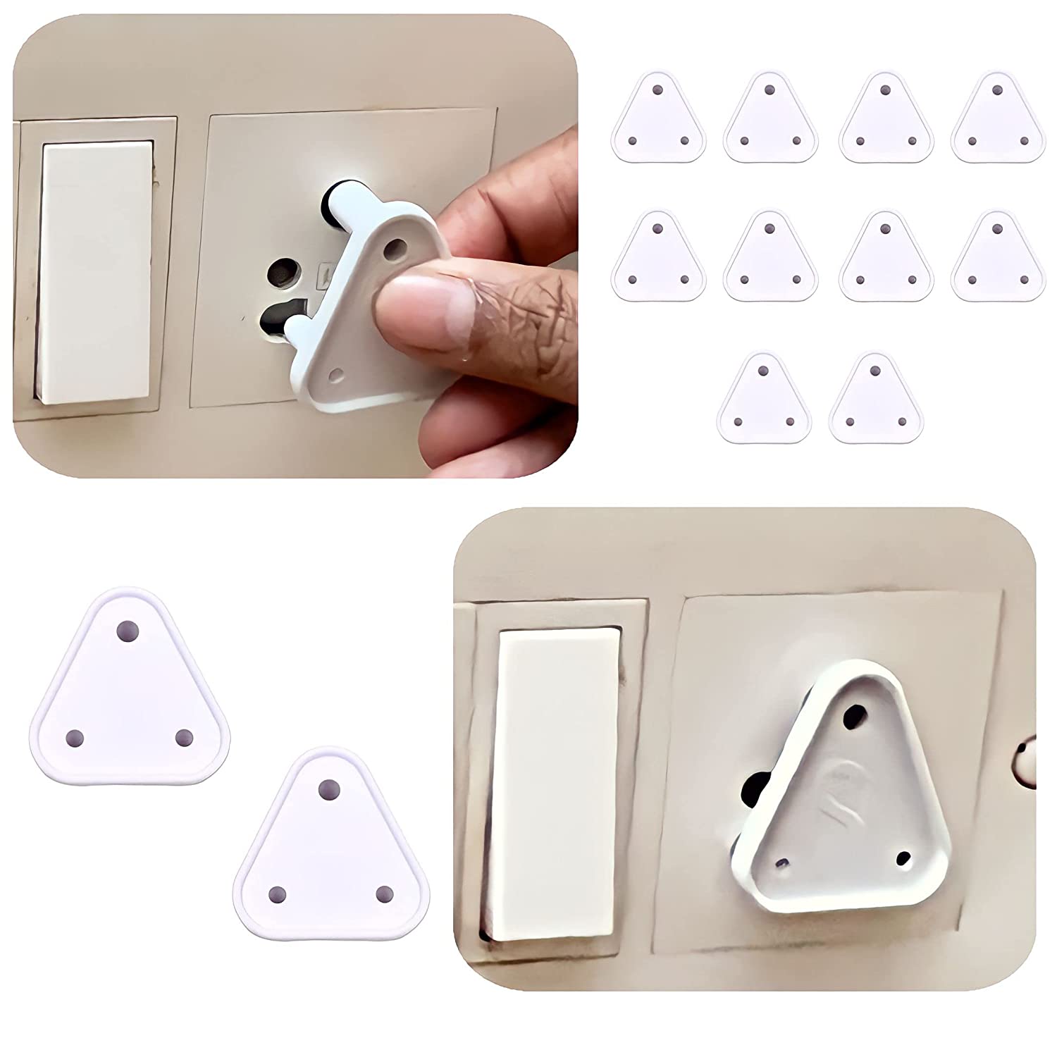 Baby-Proofing-Electrical-Protector-Socket-Plug-Cover-Guards---Pack-of-12